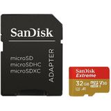 SanDisk Extreme Micro SDHC 32GB - A1 V30 U3 - GN6MA - met adapter