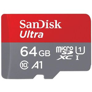 SanDisk - Ultra - Geheugenkaart - 64 GB - microSDXC - Tot 120 MB/s Leessnelheid
