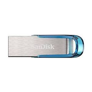 SanDisk Ultra Flair USB flash drive 128 GB USB Type-A 3.2 Gen 1 (3.1 Gen 1) Blauw, Zilver