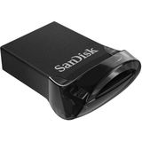 SanDisk Ultra Fit 64GB - USB 3.0A - Zwart