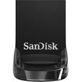 SanDisk Ultra Fit 128GB - Compacte USB 3.1 A - Zwart