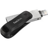 SanDisk IXpand Flashdrive Go 64 GB (USB 3.0 Poort, Wachtwoordbeveiliging, Sleutelring, Voor IPhone/IPad, PC En Mac) Zwart