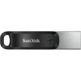 SanDisk IXpand Flashdrive Go 64 GB (USB 3.0 Poort, Wachtwoordbeveiliging, Sleutelring, Voor IPhone/IPad, PC En Mac) Zwart