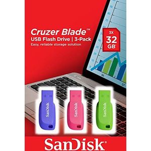 Sandisk Usb-stick Cruze Blade 32 Gb 3 Stuks