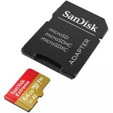 SanDisk Extreme MicroSDXC 64GB - U3 V30 A2 - 160MB/s - Met Adapter