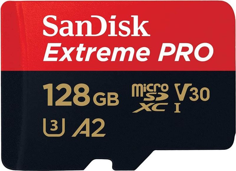 SanDisk - Extreme Pro - Micro SDXC - 128GB - A2 V30 - met adapter