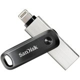SanDisk iXpand Go Flash-Laufwerk iPhone Speicher 256 GB (iPad kompatibel, automatisches Backup, Schlüsselanhänger-Funktion, USB 3.0, iXpand App)