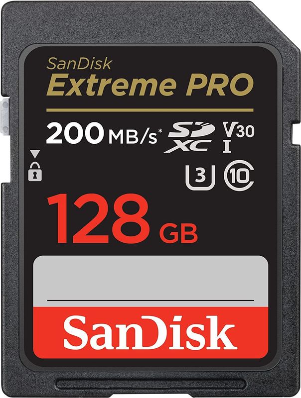 SanDisk Extreme Pro SDXC 128GB - V30 U3 UHS-I - 170MB/s
