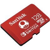 SanDisk MicroSDXC-Kaart Voor Nintendo Switch 128 GB (V30, U3, C10, A1, Leessnelheden Tot 100 MB/s, Van Meerdere Games)