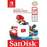 SanDisk MicroSDXC-Kaart Voor Nintendo Switch 128 GB (V30, U3, C10, A1, Leessnelheden Tot 100 MB/s, Van Meerdere Games)