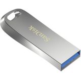 SanDisk Ultra Luxe USB 3.2-Flashdrive 128 GB (USB 3.2 Gen 1, Leessnelheden Tot 400 MB/s, Wachtwoordbeveiliging, RescuePRO Deluxe-Software)