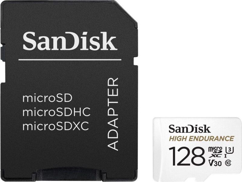 SD - UHS-I Klasse 10 - Geheugenkaart - 128 GB - Temperatuurbestendig