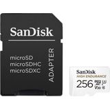 SanDisk - High Endurance - Geheugenkaart - Wit - 256 GB - UHS-I Klasse 10 V30
