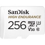 SanDisk - High Endurance - Geheugenkaart - Wit - 256 GB - UHS-I Klasse 10 V30