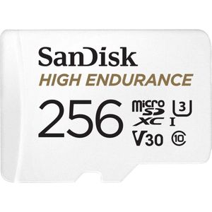 SanDisk - High Endurance - Geheugenkaart - Wit - 256 GB - UHS-I Klasse 10 V30