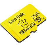 SanDisk MicroSDXC-Kaart Voor Nintendo Switch 256 GB (V30, U3, C10, A1, Leessnelheden Tot 100 MB/s, Van Meerdere Games)