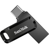 SanDisk - Ultra Dual Drive Go - USB-stick - Zwart - 64 GB - USB-A 3.2 Gen 1, USB-C
