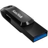 SanDisk Ultra Go Dual Port, USB-stick voor USB type C-apparaten, 64 GB