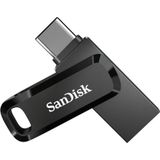 SanDisk - Ultra Dual Drive Go - USB-stick - Zwart - 128 GB