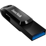 SanDisk Ultra Dual Drive Go USB Type-C 128 GB (Android Smartphone Speicher, USB Type-C & Type-A-Anschluss, 400 MB/s Lesegeschwindigkeit, Nutzung als Schlüsselanhänger möglich)