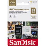 SanDisk Max Endurance MicroSDHC - 32GB - UHS-I Class 10