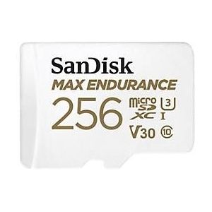 SanDisk MAX ENDURANCE MicroSDXC - 256GB - Klasse 10 - Wit
