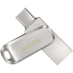 SanDisk Dual Drive Ultra 3.1 Luxe 32GB (USB-C) - USB-sticks Zilver