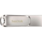 SanDisk - Ultra Dual Luxe - USB-stick - 256GB - Metalen Behuizing