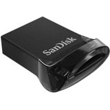 SanDisk Ultra Fit USB-stick, 512 GB, USB 3.1, snelheid tot 130 MB/s, traditioneel, zwart, 512 GB