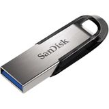 SanDisk Ultra Flair 512 GB USB 3.0 geheugenstick met slanke behuizing van robuust metaal en een maximale leessnelheid van 150 MB/s, zwart