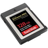 SanDisk Extreme PRO CFexpress Compactflash kaart type B, 128 GB, tot 1.700 MB/s, voor het streamen van video's in 4K RAW