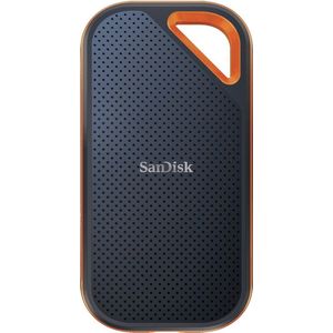 SanDisk Extreme PRO Portable SSD 1 TB (externe SSD, NVMe-SSD-Performance, 2,5 Zoll, 2.000 MB/s Lesen und Schreiben, AES-Verschlüsselung, IP65-Wasser- und -Staubschutz) grau
