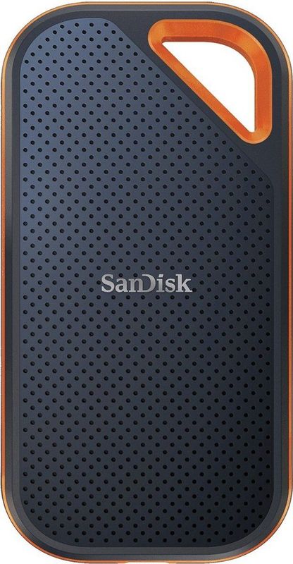 SanDisk Extreme PRO Portable SSD 1 TB (externe SSD, NVMe-SSD-Performance, 2,5 Zoll, 2.000 MB/s Lesen und Schreiben, AES-Verschlüsselung, IP65-Wasser- und -Staubschutz) grau