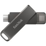 SanDisk IXpand Flash Drive Luxe Voor Je IPhone En USB Type C Apparaten 128 GB (2 In 1 Lightning En USB Type C Aansluitingen Voor Uw IPhone En Ipad)