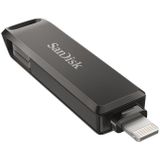 SanDisk iXpand Luxe USB-stick, 128 GB, 2-in-1, met Lightning-aansluiting en USB-C-aansluiting voor iPhone en iPad