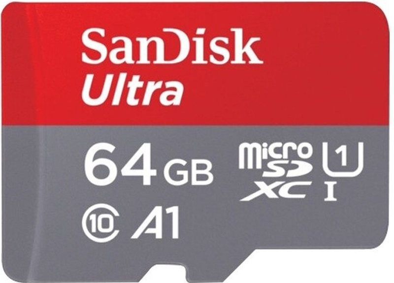 SanDisk 64GB Micro SD Ultra - 120 MB/s UHS-I A1 Class 10