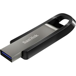 SanDisk Extreme Go USB Drive 256 GB (Robuuste Metalen Design, RescuePRO Deluxe, SecureAcess Software, Leessnelheden Tot 400 MB/s, Schrijfsnelheden Tot 240 MB/s)
