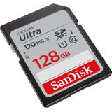 Sandisk SDXC Ultra Geheugenkaart - 128GB - Class 10 UHS-I 120MB/s