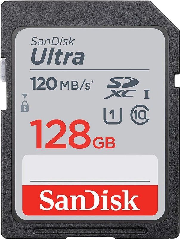 Sandisk SDXC Ultra Geheugenkaart - 128GB - Class 10 UHS-I 120MB/s