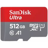 Micro SD geheugenkaart met adapter SanDisk Ultra 512 GB