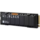 WD Black SN850 NVMe SSD WDBAPZ0010BNC - SSD - 1 TB - intern - M.2 2280 - PCIe 4.0 x4 (NVMe) - geïntegreerde warmteafvoer