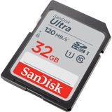 SanDisk Ultra 32GB SDHC Memory Card, Up to 120 MB/s, Class 10, UHS-I, V10, 3 packs