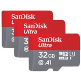 SanDisk Ultra 32GB SDHC Memory Card, Up to 120 MB/s, Class 10, UHS-I, V10, 3 packs