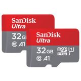 SanDisk Ultra microSDHC Speicherkarten 32GB - 2 Pack + SD Adapter