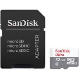Micro SD Memory Card with Adaptor SanDisk SDSQUNR 032G GN3MA 32 GB