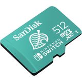 SanDisk SDSQXAO-512G-GNCZN, microSDXC-kaart UHS-I voor Nintendo Switch 512 GB - Nintendo licentieproduct, groen