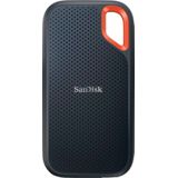 SanDisk Extreme Portable SSD 2 TB (tragbare NVMe SSD, USB-C, bis zu 1.050 MB/s Lesegeschwindigkeit und 1.000 MB/s Schreibgeschwindigkeit, wasser- und staubbeständig) Schwarz