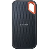 SanDisk Extreme Portable SSD 2 TB (tragbare NVMe SSD, USB-C, bis zu 1.050 MB/s Lesegeschwindigkeit und 1.000 MB/s Schreibgeschwindigkeit, wasser- und staubbeständig) Schwarz