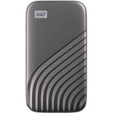 WD My Passport SSD 4 TB mobiele SSD-opslag (NVMe-technologie, tot 1050 MB/s lezen en 1000 MB/ schrijven, USB 3.2 Gen 2, 5 jaar beperkte garantie) Grijs - werkt met PC, Xbox en Playstation