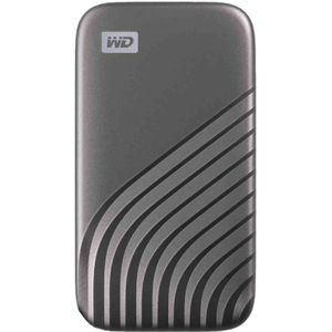 WD My Passport SSD 4TB - externe SSD harde schijf met NVMe-technologie, USB-C leessnelheid tot 1050 MB/s en schrijfsnelheden tot 1000 MB/s - Space Grey